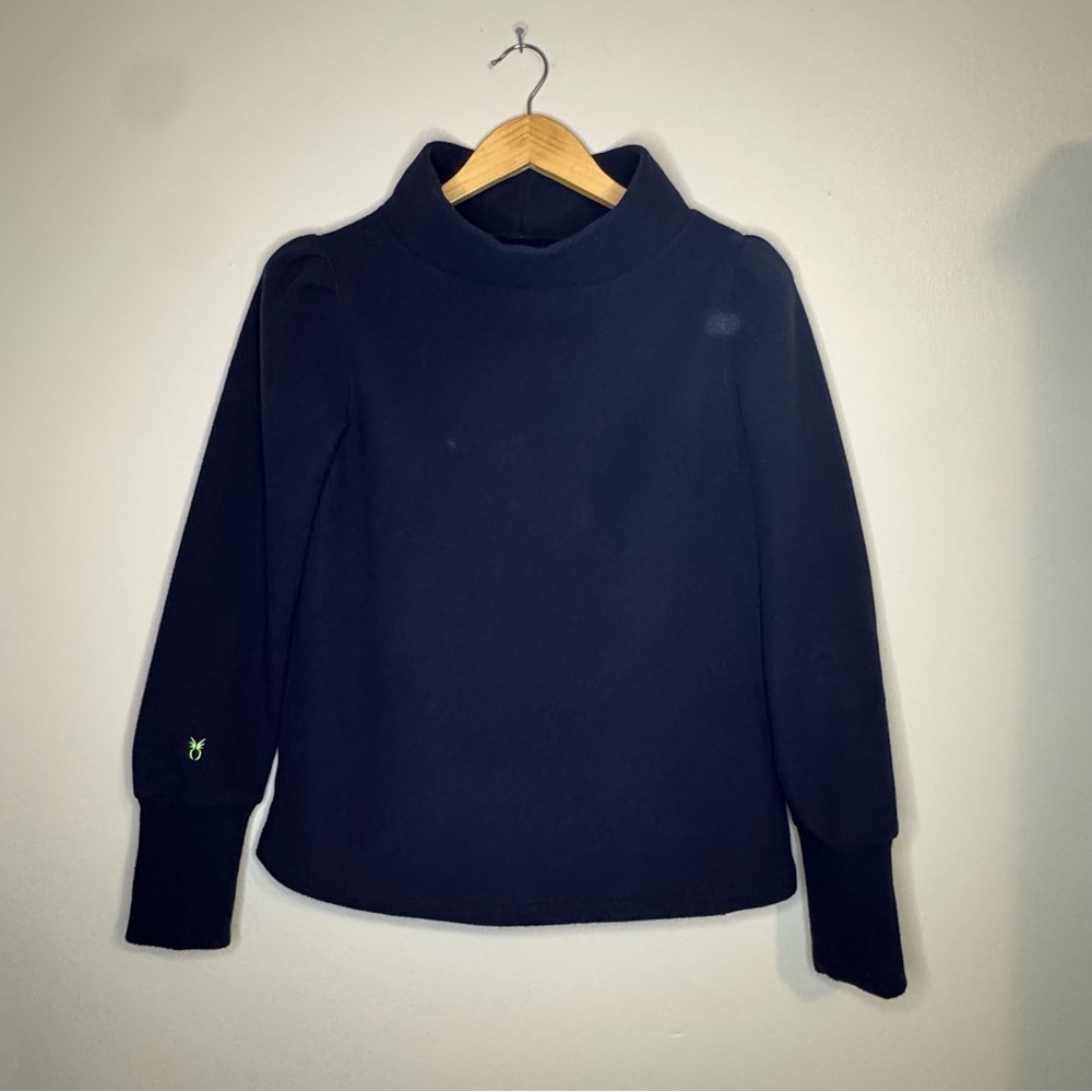 Dudley Stephens Navy Fleece‎ Turtleneck